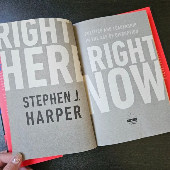 4/$40 Right‎ Here, Right Now by Stephen J. Harper - Hardcover - Picture 2 of 5